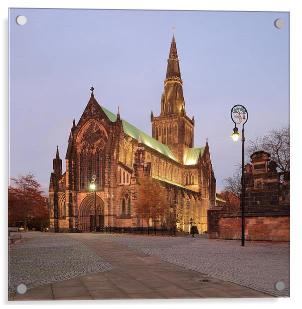 Glasgow Cathedral at Sunset Acrylic by Maria Gaellman