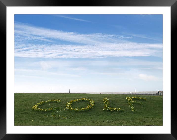 Golf Framed Mounted Print by Victor Burnside