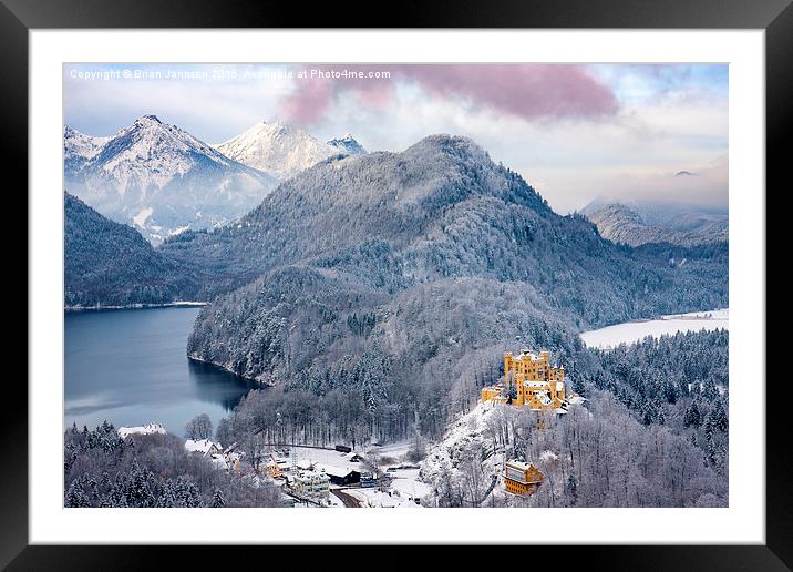  Wintry morning in Bavaria Framed Mounted Print by Brian Jannsen