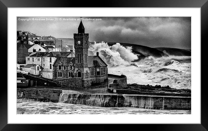  Storms at the front Framed Mounted Print by Andrew Driver