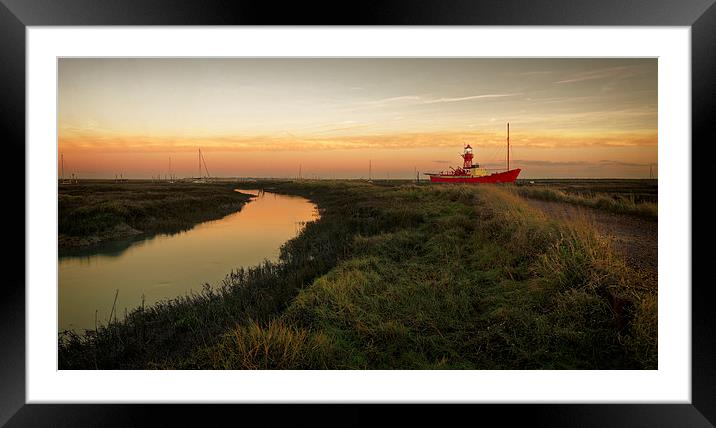  Tollesbury Lightship Framed Mounted Print by Ian Merton