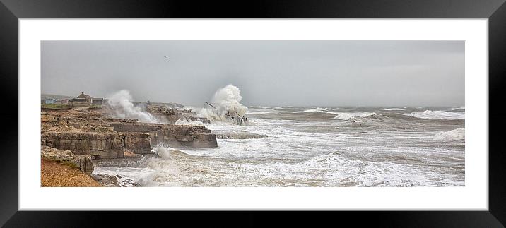  Storm Waves. Framed Mounted Print by Mark Godden