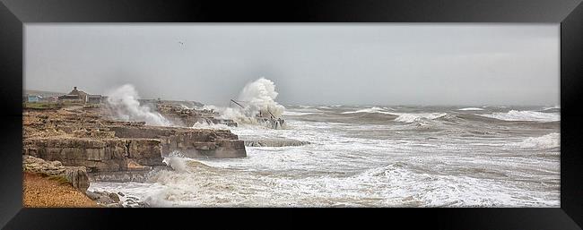  Storm Waves. Framed Print by Mark Godden