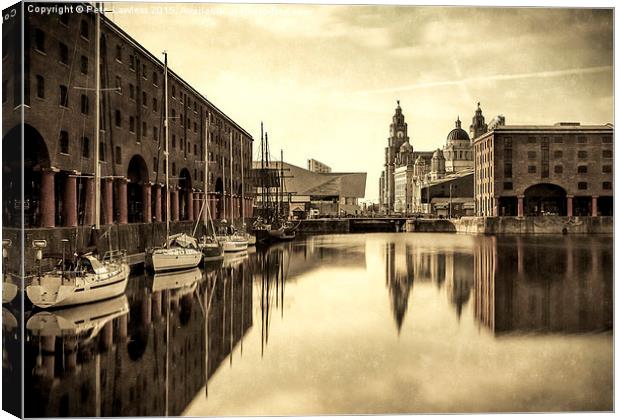  Liverpool Albert Dock Canvas Print by Pete Lawless