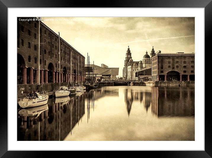  Liverpool Albert Dock Framed Mounted Print by Pete Lawless