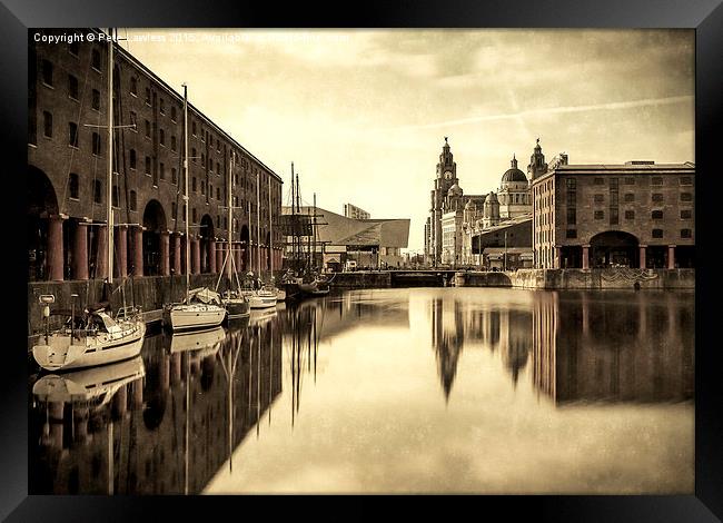  Liverpool Albert Dock Framed Print by Pete Lawless