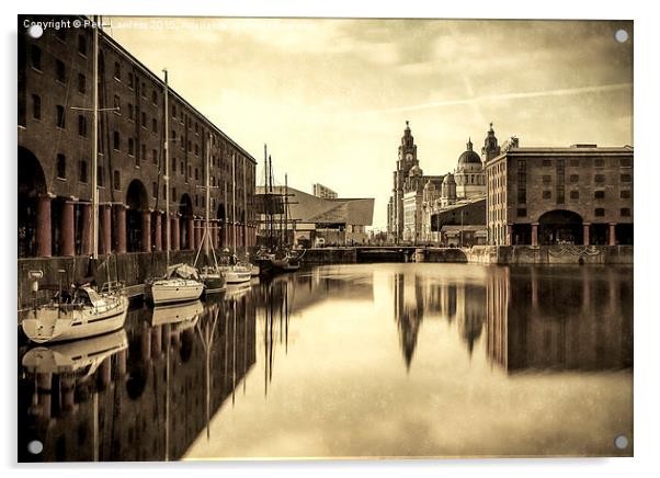  Liverpool Albert Dock Acrylic by Pete Lawless