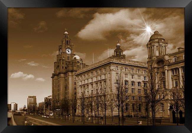 The Liver Building, Liverpool, UK Framed Print by Gregg Howarth