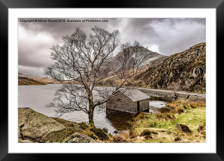 Ogwen Valley Winter  Framed Mounted Print by Adrian Evans