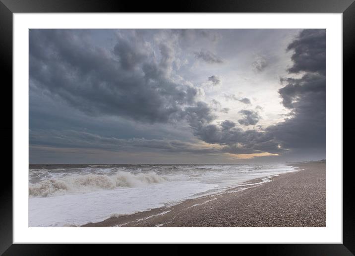 Storm Frank at Thorpeness Framed Mounted Print by Gary Eason