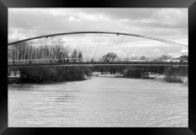 York Millenium Bridge Framed Print by Catherine Fowler