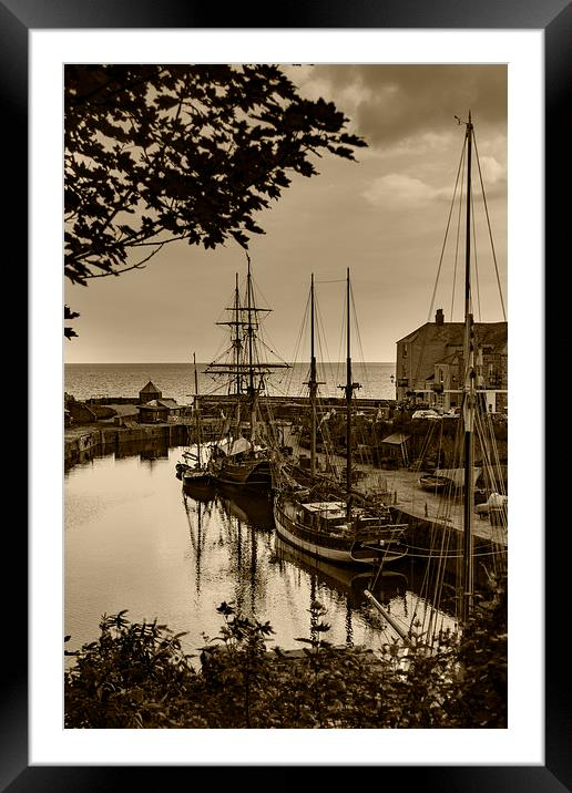  Charlestown Harbour, Cornwall Framed Mounted Print by Brian Pierce