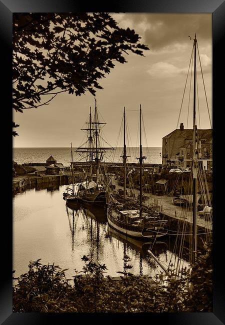  Charlestown Harbour, Cornwall Framed Print by Brian Pierce