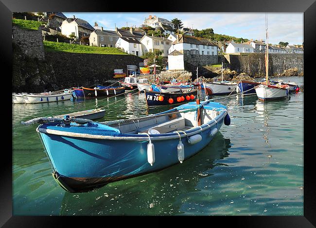  Coverack Harbour, Cornwall Framed Print by Brian Pierce