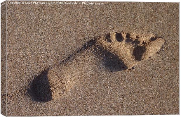 # Barefoot in the Sand Canvas Print by Jack Byers