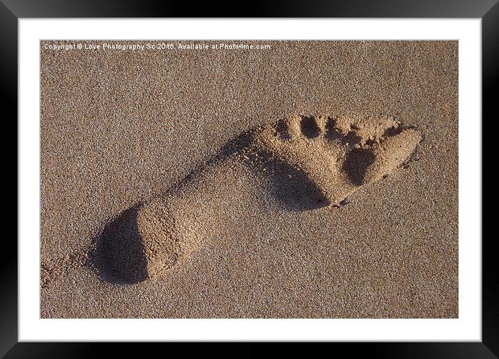 # Barefoot in the Sand Framed Mounted Print by Jack Byers