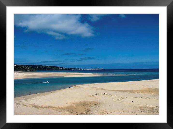  Looking towards St Ives Framed Mounted Print by Brian Pierce
