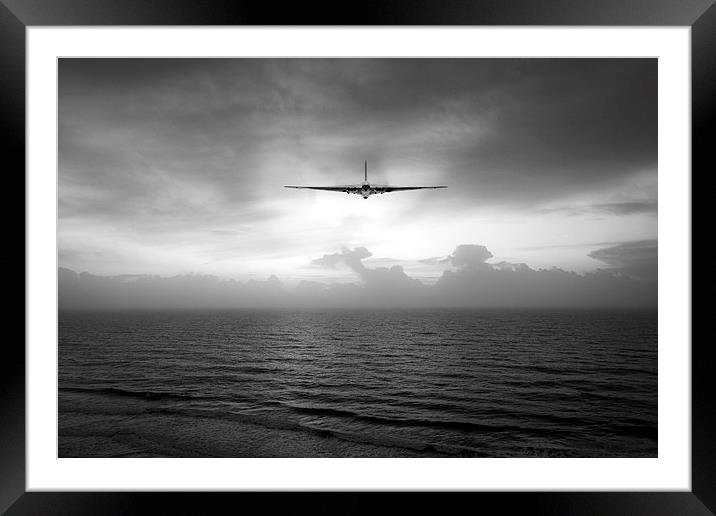 In To The Unknown - Mono Framed Mounted Print by J Biggadike
