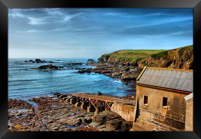  The Old Lifeboat House, Lizard Point, Cornwall Framed Print by Brian Pierce