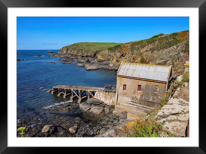  The Old Lifeboat House, Lizard Point, Cornwall Framed Mounted Print by Brian Pierce