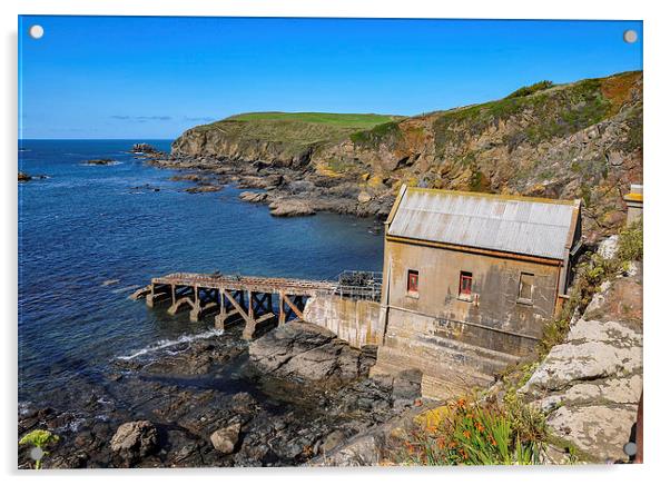  The Old Lifeboat House, Lizard Point, Cornwall Acrylic by Brian Pierce