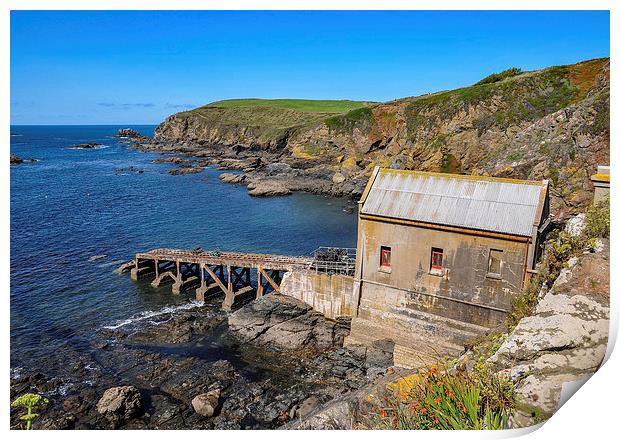  The Old Lifeboat House, Lizard Point, Cornwall Print by Brian Pierce