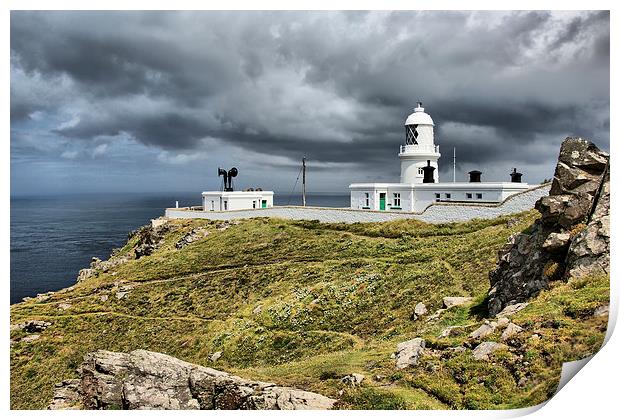  Pendeen Watch, Lighthouse, Cornwall Print by Brian Pierce