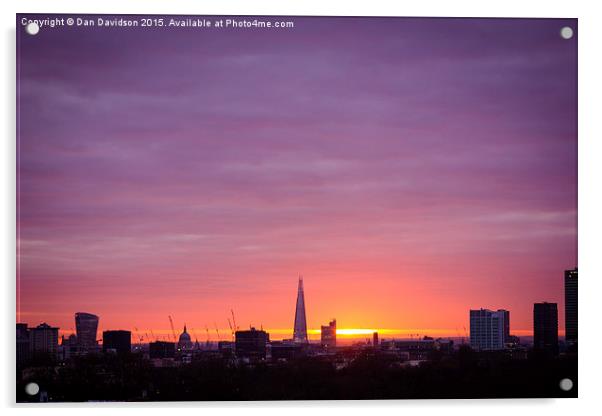  Wakey Wakey London Acrylic by Dan Davidson