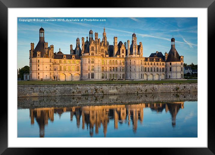  Chateau Chambord Framed Mounted Print by Brian Jannsen