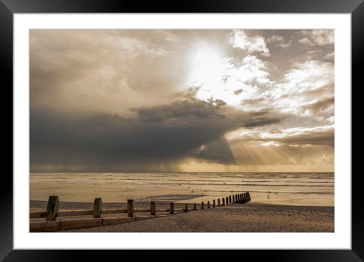 Channel Squall Framed Mounted Print by Malcolm McHugh