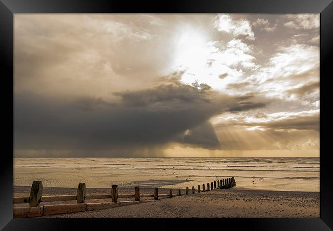 Channel Squall Framed Print by Malcolm McHugh