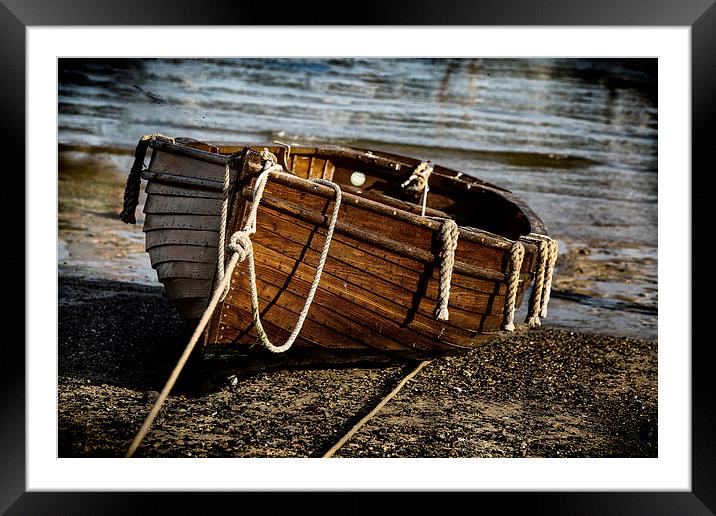  Wooden Boat, St Ives, Cornwall Framed Mounted Print by Brian Pierce