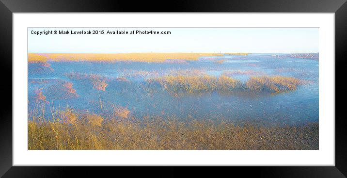  A walk on the marshes Framed Mounted Print by Mark Lovelock