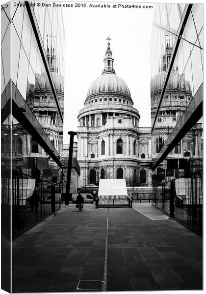  St Pauls Tripled Canvas Print by Dan Davidson