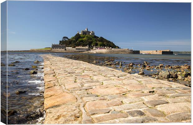  The Causeway and St Michael's Mount, Cornwall Canvas Print by Brian Pierce