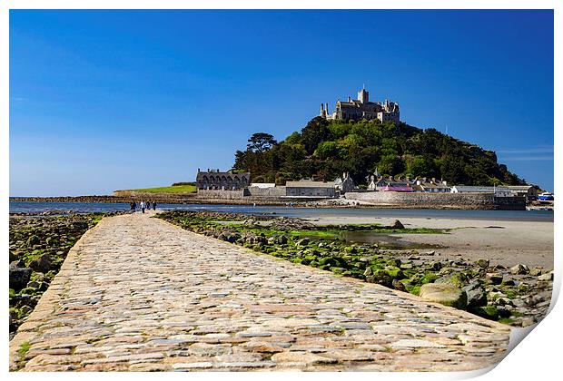  The Causeway and St Michael's Mount, Cornwall Print by Brian Pierce