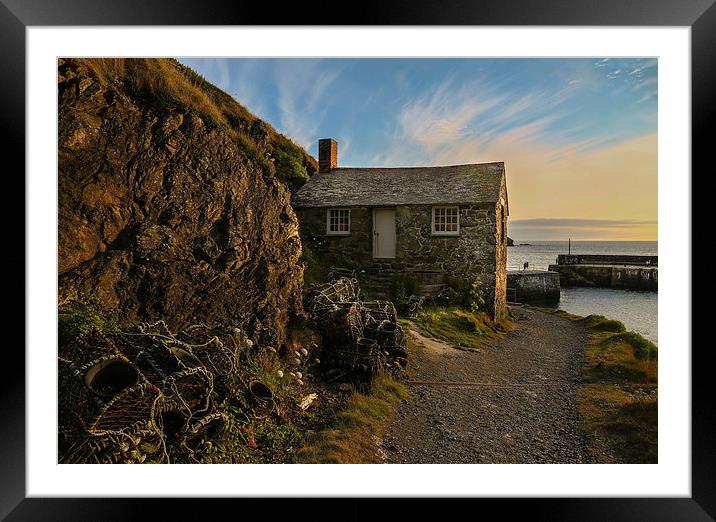 Fisherman's Hut, Mullion Cove, Cornwall Framed Mounted Print by Brian Pierce