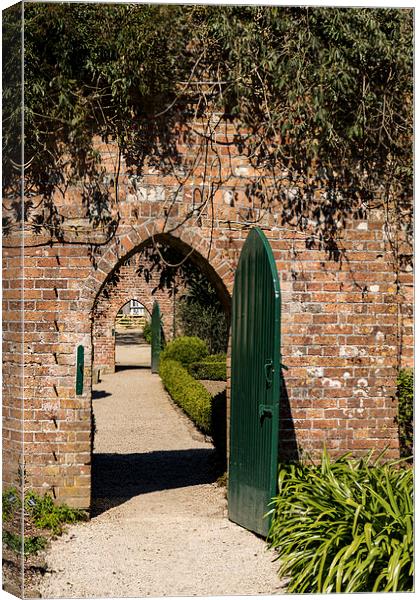  The Arched Doors, Trengwainton, Cornwall Canvas Print by Brian Pierce