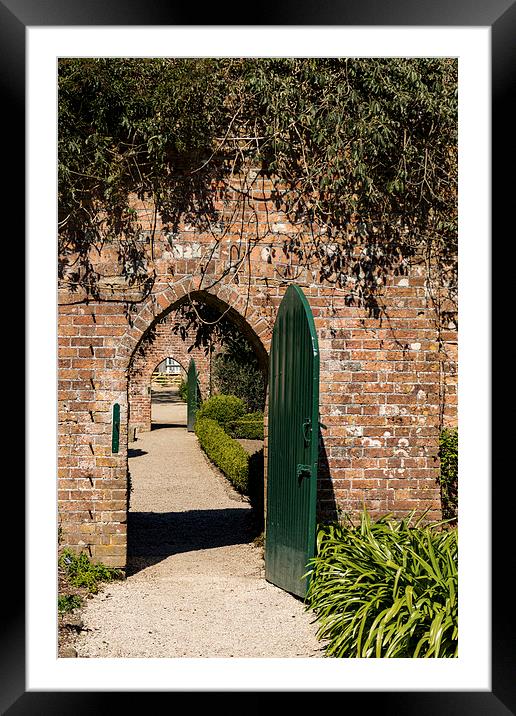  The Arched Doors, Trengwainton, Cornwall Framed Mounted Print by Brian Pierce