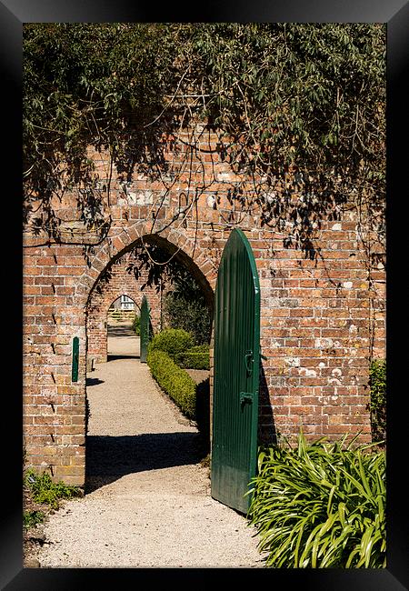  The Arched Doors, Trengwainton, Cornwall Framed Print by Brian Pierce