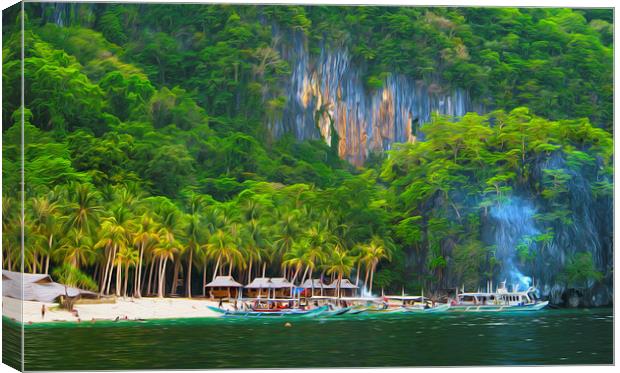  Palawan Island Philippinens  Canvas Print by Clive Eariss