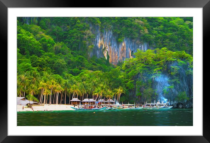  Palawan Island Philippinens  Framed Mounted Print by Clive Eariss