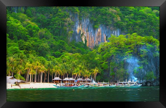  Palawan Island Philippinens  Framed Print by Clive Eariss