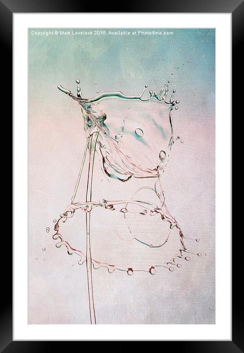  Playing with water Framed Mounted Print by Mark Lovelock