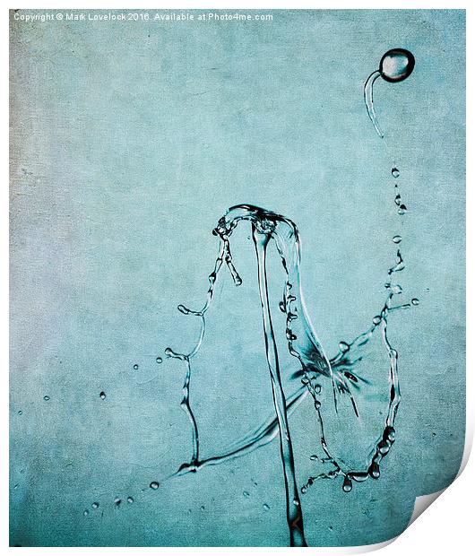  Playing with water 5 Print by Mark Lovelock