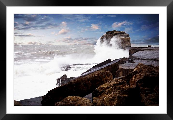  Breezy day at Pulpit, Dorset Framed Mounted Print by JC studios LRPS ARPS