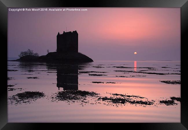  Castle Stalker, HIghlands of Scotland Framed Print by Rob Woolf