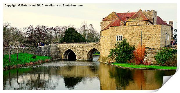  The Gatehouse Leeds Castle Print by Peter F Hunt