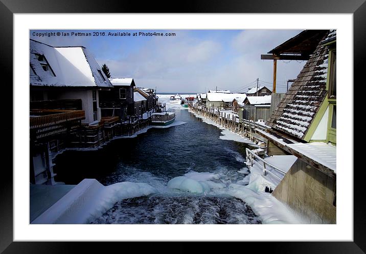 Over the Fish Ladder Framed Mounted Print by Ian Pettman
