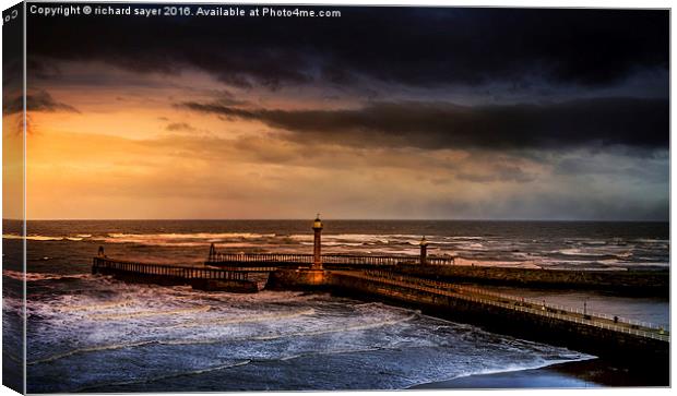  Any port in a storm Canvas Print by richard sayer